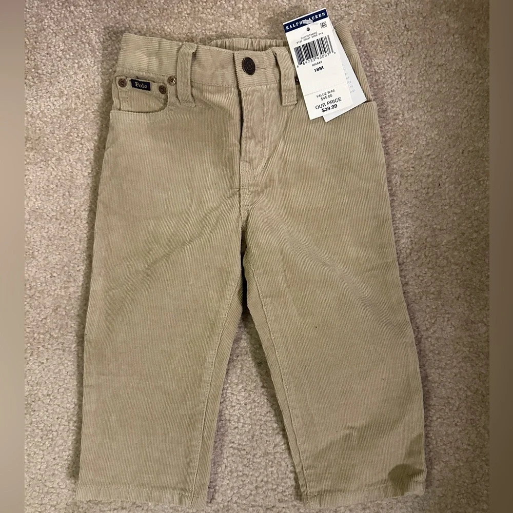Ralph Lauren Toddler Boys’ Corduroy Pants- 18 Months *New With Tags*